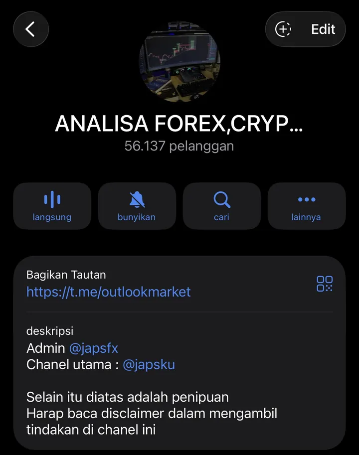 Telegram Analisa Forex & Crypto